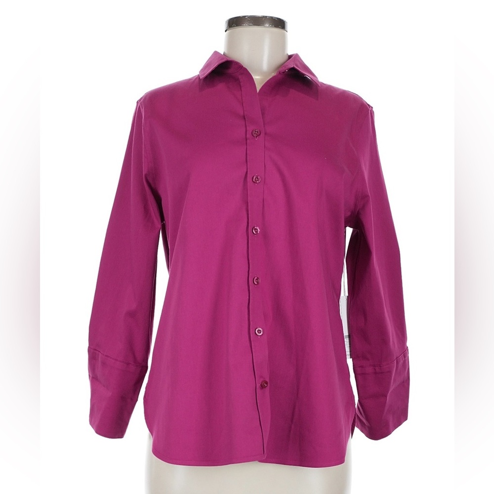 NWOT Chico's Fuchsia Button-Up Blouse